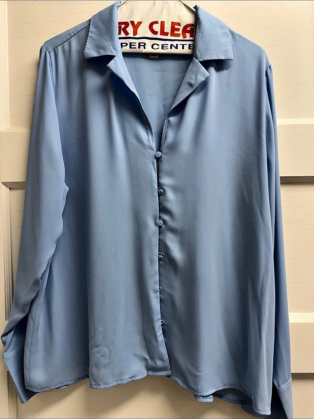 Worthington Women's Blue Button Down Blouse